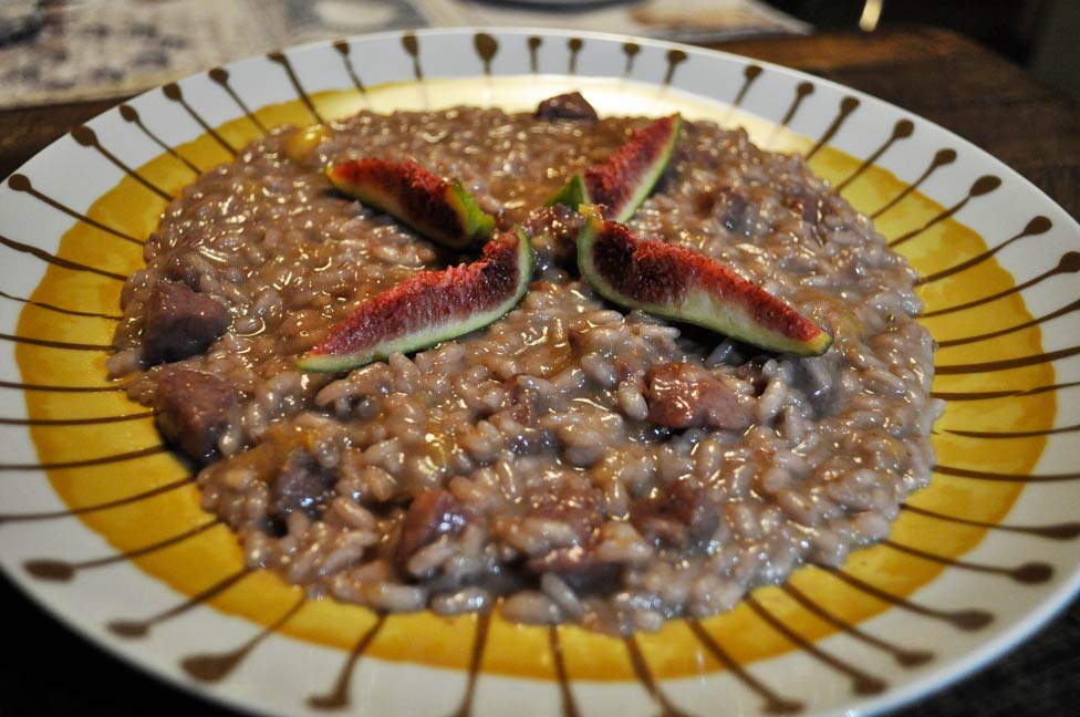 Risotto Fichi e Salame della Duja